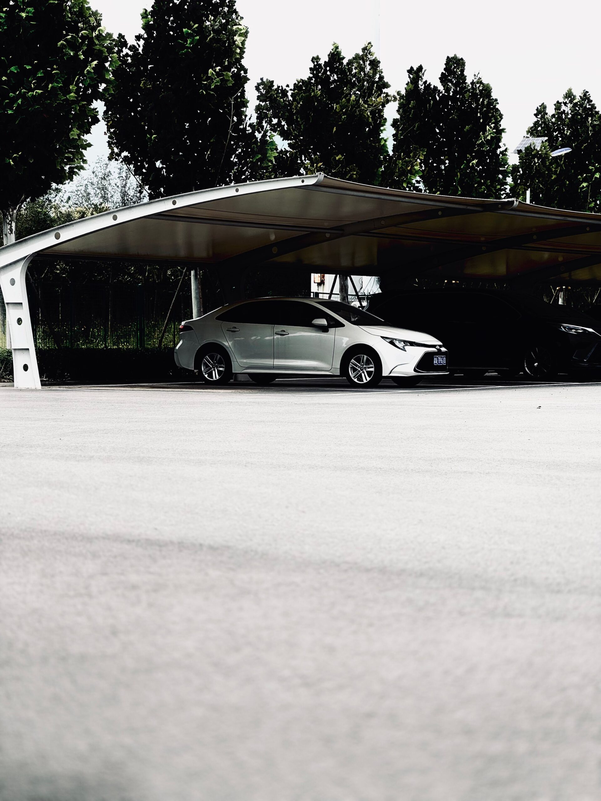 Villa car parking shade canopy Dubai residential