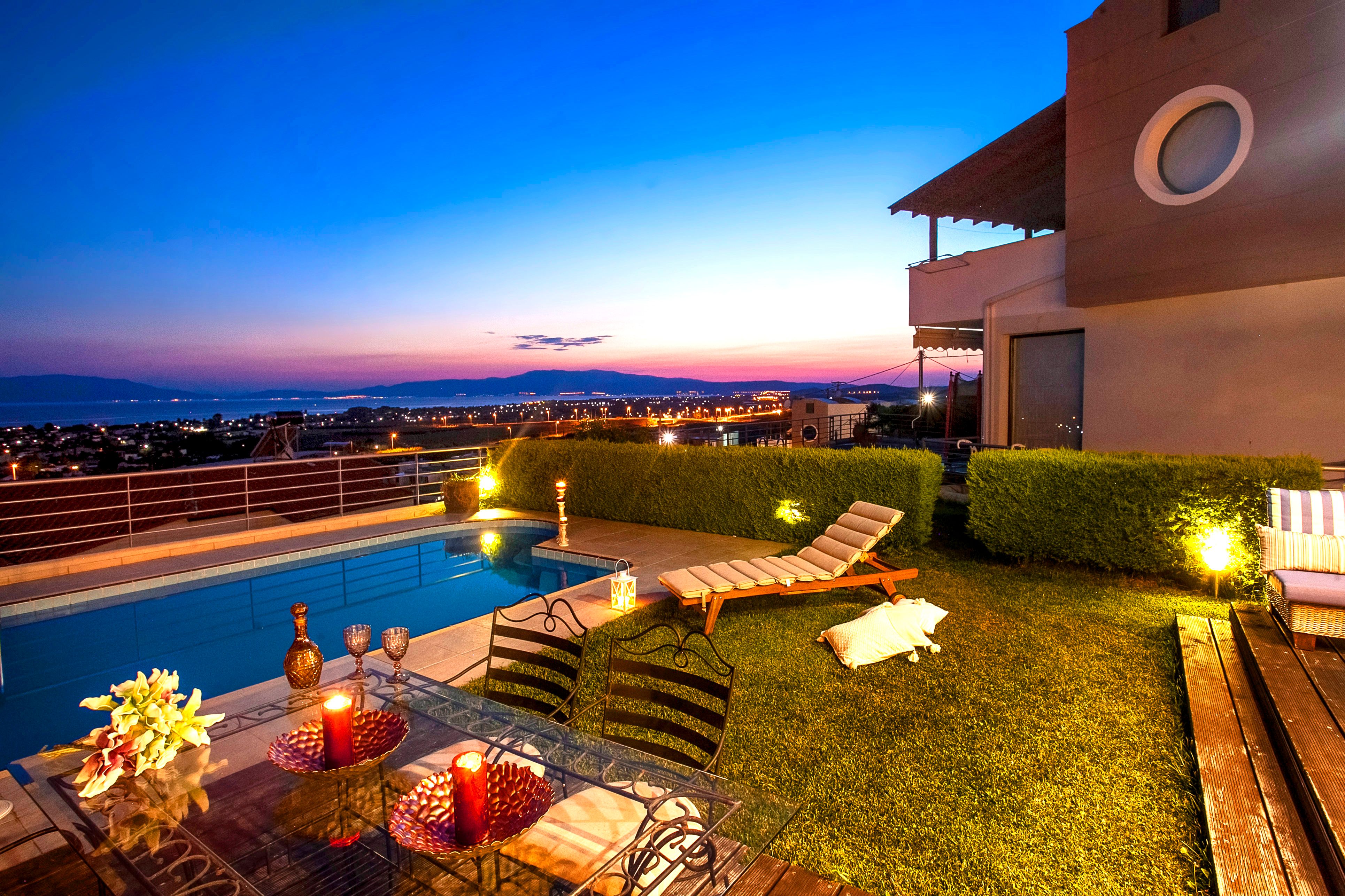 Modern villa with swimming pool UAE requiring shade